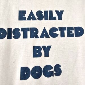 Torrid Easily Distracted By Dogs white t-shirt size 5